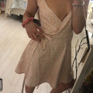 HANDMADE pastel wrap dress